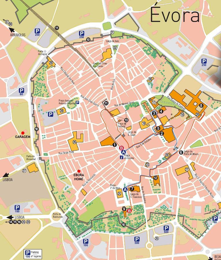 Ebora Home - Garage Free - Centro Historico Évora Eksteriør billede
